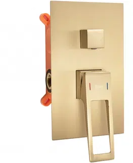 Kúpeľňové batérie REA REA - Sprchový set podomietkový Parker kartáčované zlato + BOX REA-P9141