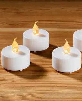 Drobné dekorácie a doplnky 4 čajové sviečky na batérie