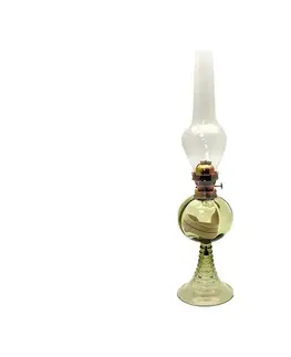 Lampy Floriánova huť Petrolejová lampa KVĚTA 50 cm lesná zelená 