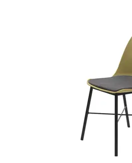 Stoličky - moderné Furniria 24066 Dizajnová stolička Jeffery matná žltá