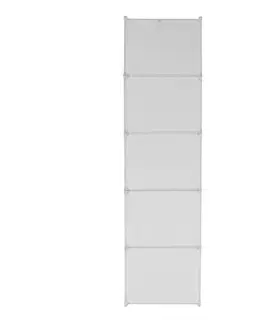 Šatníkové skrine Modulárna multifunkčná skriňa, biela, ZALVO