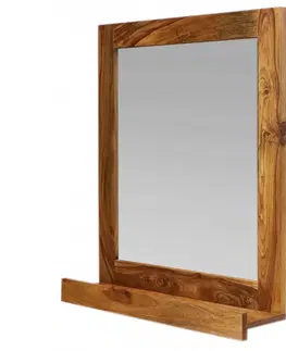 Zrkadlá Zrkadlo Amba 80x70 z indického masívu palisander
