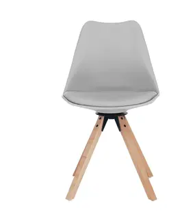 Stoličky Štýlová otočná stolička, svetlosivá, ETOSA
