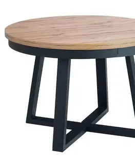 Jedálenské stoly Rozkladací stôl St-17 120/170x120cmdub wotan