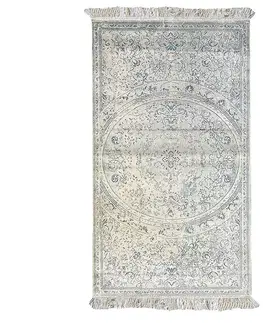 Koberce do obývačky Viskózový koberec Mahhad 0,65/1,35 84561 modrý