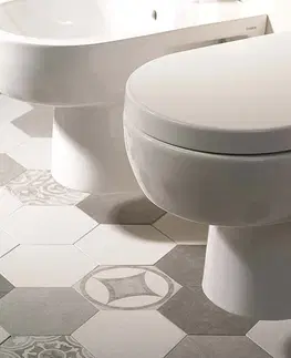 Záchody AQUALINE - MODIS závesná WC misa, 36x52cm, biela MD001