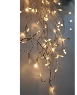 Vianočné dekorácie Solight Vianočný záves Cencúle 120 LED teplá biela, 3 m, s časovačom