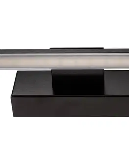 Nástenné svietidlá MCJ Nástenné LED svietidlo Miroir 40 cm čierna 4 000 K