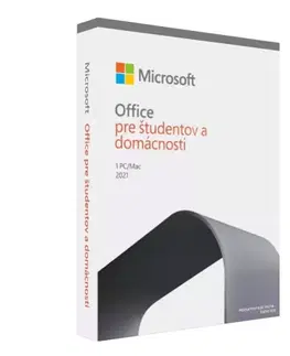 Samolepky na notebooky Microsoft Office 2021 pre študentov a domácnosti - 1 PC/Mac