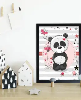 Obrazy do detskej izby Obraz s pandou do detskej izby