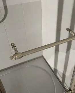 Sprchovacie kúty GELCO - ANTIQUE sprchové dvere 900mm, číre sklo, pravé, bronz GQ1390RC