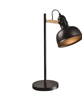 Lampy  Stolná lampa RENO 1xE27/40W/230V čierna 
