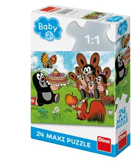 Hračky puzzle DINO - Krtko: Narodeniny 24 dielikov max
