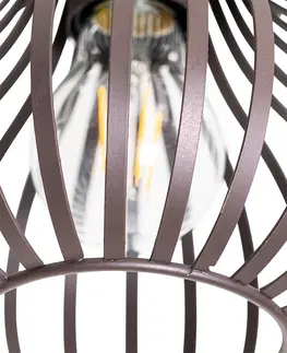 Stropne svietidla Moderné stropné svietidlo hnedé 18 cm - Sapphira