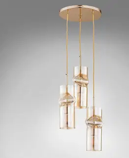 Moderné lampy do obývačky Luster Kapris Gold 61015 Pl3