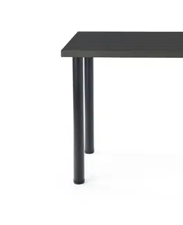 Jedálenské stoly HALMAR Modex 2 120 jedálenský stôl antracit / čierna
