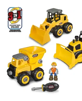 Hračky - dopravné stroje a traktory NIKKO - Staviteľ Junior 3 v 1