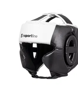 Boxerské prilby Boxerský chránič hlavy inSPORTline Truluck čierno-biela - XL