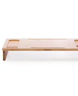 Konferenčné stolíky Bambusový stolík pod notebook Ocht, 65 x 30,5 x 9 cm