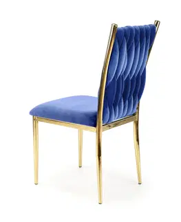 Jedálenské stoličky HALMAR K436 jedálenská stolička granátová / zlatá