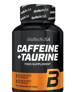 Kofeín Caffeine + Taurine - Biotech USA 60 kaps.