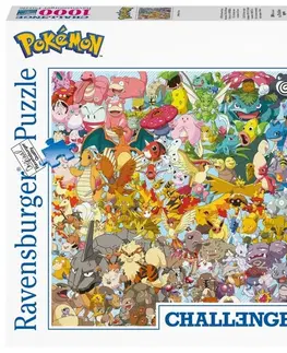 Hračky puzzle RAVENSBURGER - Challenge Puzzle: Pokémon 1000 dielikov