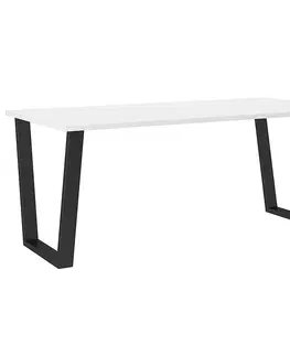 Stoly v podkrovnom štýle Stôl Cezar 185x90 – Biela