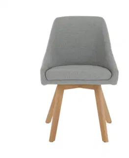 Stoličky Jedálenská stolička, sivá látka/buk, TEZA