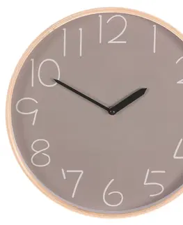 Hodiny Nástenné hodiny Simplex sivá, pr. 32 cm, MDF