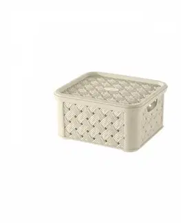 Úložné boxy Kinekus Box plastový, 1,4l krémový "Arianna"TONTARELLI
