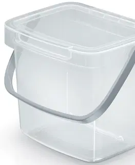Úložné boxy NABBI NHW3 plastový úložný box s rúčkou 3 l priehľadná