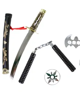 Hračky - zbrane RAPPA - Japonský meč katana s príslušenstvom