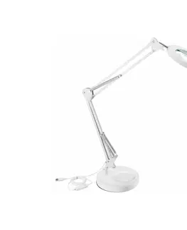 Lampy Extol Extol - LED Stmievateľná stolná lampa s lupou LED/8W/5V 2900/4500/7500K biela 