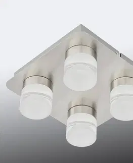 Stropné svietidlá Ledino Stropné LED svietidlo Stefanie, 4-plameňové, oceľ