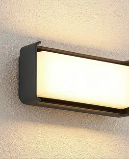 Vonkajšie nástenné svietidlá Lucande Lucande Babet LED nástenná lampa exteriérová