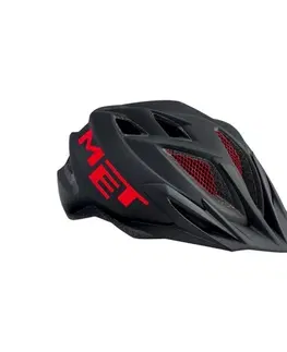 Cyklistické helmy Helma MET Crackerjack čierna / červená - 52/57