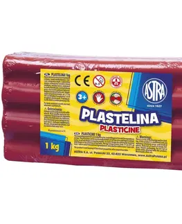 Hračky ASTRA - Plastelína 1kg Ružová tmavá, 303111008
