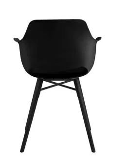Stoličky - moderné Dkton 23617 Dizajnová jedálenska stolička Narda, čierna