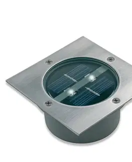 Solárne lampy Smartwares Štvorcový solárny LED reflektor Lugo IP44