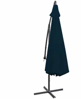 Slnečníky Konzolový slnečník s hliníkovou tyčou Ø 350 cm Modrá
