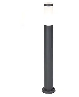 Vonkajsie osvetlenie Vonkajšia lampa stĺpik antracitová 80 cm IP44 - Rox