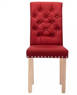 Jedálenské zostavy Jedálenská stolička 2 ks látka / drevo Dekorhome Svetlosivá