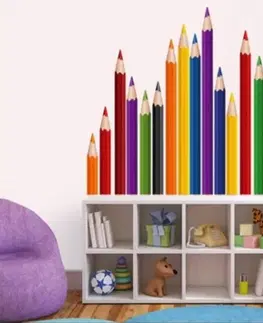 Nálepky pre deti Dekoračné nálepky na stenu ceruzky