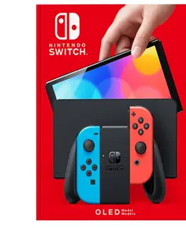 Herné konzoly Nintendo Switch – OLED Model, neon HEG-S-KABAA