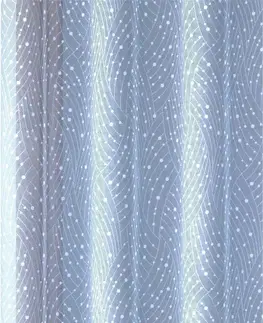 Záclony Forbyt, Hotová záclona alebo balkónový komplet, Loreta, biela 330 x 150 cm