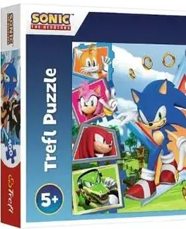 Hračky puzzle TREFL -  Puzzle 100 dielikov - Zoznámte sa so Sonicom / SEGA Sonic The Headgehog