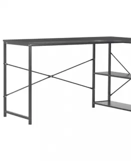 Pracovné stoly Rohový písací stôl 120x72 cm Dekorhome Biela