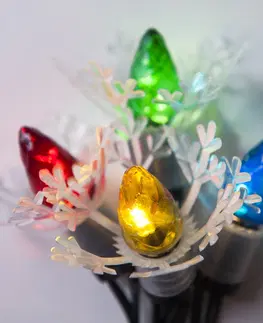 Vianočné dekorácie Svetelná reťaz Astra LED mini Šiška farebná, 20 žiaroviek