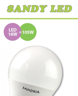 Žiarovky LED žiarovka Sandy LED  E27 S2106 18W teplá biela