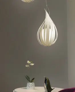 Závesné svietidlá LZF LamPS LZF Raindrop medium závesná lampa, slonovina